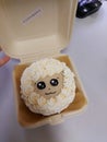 Cute Korean simple bento cake sheep shaped