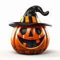 Cute Kwanzaa Jackolantern Clown Hat - 3d Render Halloween Pumpkin