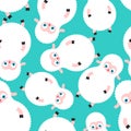 Cute Lamb baby pattern seamless. Cartoon Sheep child background. vector texture. Baby fabric ornament
