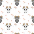 Cute lamb pattern