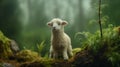 Cute Lamb In The Woods: A Felt Stop-motion Sheep In The Rain