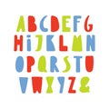 Cute latin alphabet