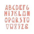 Cute latin alphabet