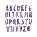 Cute latin alphabet