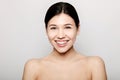 Cute Laughing Girl Posing With Naked Shoulders Royalty Free Stock Photo