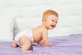 Cute laughing little baby Royalty Free Stock Photo