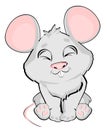 Cute mouse cartoon