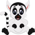 Cute lemur cartoon