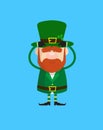 Cute Leprechaun Cartoon - Worried