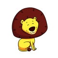 Cute lion cartoon