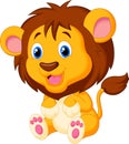 Cute lion cartoon Royalty Free Stock Photo