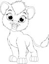 Cute lion cartoon