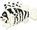 Cute lion fish cartoon