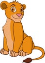 Cute lionness cartoon Royalty Free Stock Photo