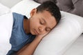 Cute little African-American boy sleeping Royalty Free Stock Photo