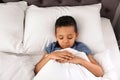 Cute little African-American boy sleeping Royalty Free Stock Photo