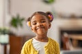 Cute little african american girl looking at camera Royalty Free Stock Photo