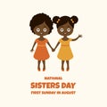 National Sisters Day vector