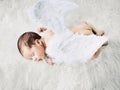 Cute little angel during a nap Royalty Free Stock Photo