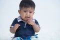 Cute little asian boy crying Royalty Free Stock Photo