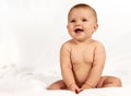 Cute little baby giving big smile Royalty Free Stock Photo