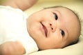 Cute little baby just wake up and smile Royalty Free Stock Photo