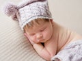 Cute little baby sweetly sleeping Royalty Free Stock Photo