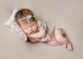 Cute little baby sweetly sleeping Royalty Free Stock Photo