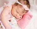 Cute little baby sweetly sleeping Royalty Free Stock Photo