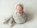 Cute little baby sweetly sleeping Royalty Free Stock Photo