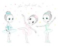 Cute little ballerinas Royalty Free Stock Photo