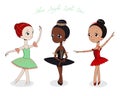 Cute little ballerinas Royalty Free Stock Photo