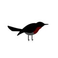 cute little bird , bird  in minimalistic style, vector, logo, sign Royalty Free Stock Photo