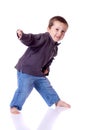 Boy dancing Royalty Free Stock Photo