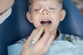 Cute Little Boy in Dental Clinic