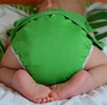 Cute little boy having cloth diapers is sleeping Royalty Free Stock Photo