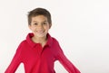 Smiling boy with arms out Royalty Free Stock Photo