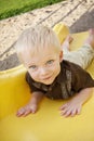 Cute Little Boy on the Playground Royalty Free Stock Photo