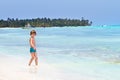 Cute little boy playing on the beach Royalty Free Stock Photo