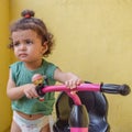 Cute little boy Shivaay Sapra at home balcony during summer time, Sweet little boy photoshoot during day light, Little boy Royalty Free Stock Photo