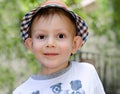 Cute little boy with a wide-eyed expression Royalty Free Stock Photo