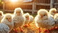 bird bird little chickens sun farm color adorable small fluffy