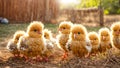Cute little chickens the farm color adorable small
