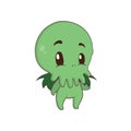 Cute little Cthulhu illustration