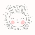 Cute Little Easter Bunny Royalty Free Stock Photo