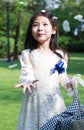 Cute little flower girl Royalty Free Stock Photo