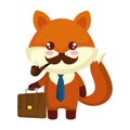 Cute little fox character Royalty Free Stock Photo