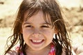 Cute little girl at beach Royalty Free Stock Photo