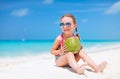 Cute little girl at beach Royalty Free Stock Photo