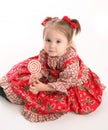 Cute little girl in Christmas wear